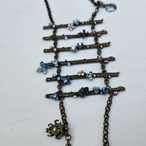 Austrian Crystal Deco Style Lariat Ladder Necklace